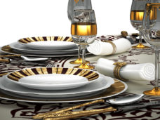 Cena di Lusso, illustrazioni 3d