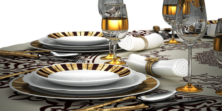 Cena di Lusso, illustrazioni 3d